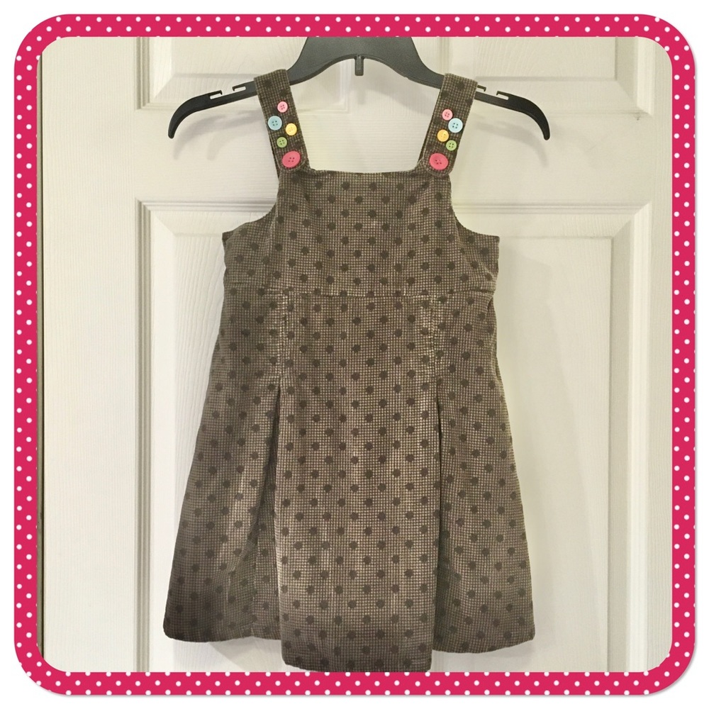 💝 GYMBOREE 💝 brown dotted jumper size girls 7